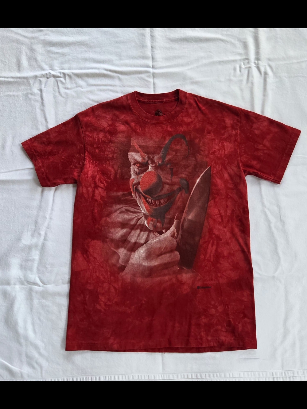🤡 The Mountain Red Creepy AF Clown SS Graphic T-shirt Size M